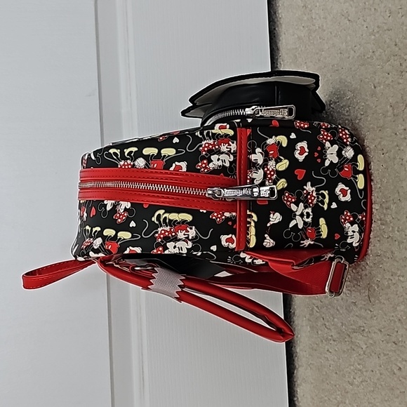 Loungefly Mickey & Minnie Backpack - Picture 4 of 7